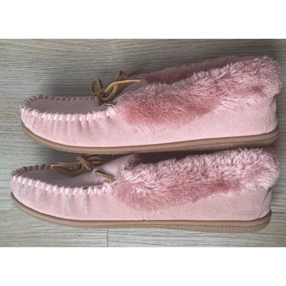 Minnetonka Camp Collar Moc‎ in Pink Blush Size 7 - Picture 3 of 9